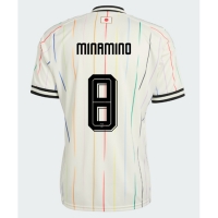 Camisa de Futebol Japão Takumi Minamino #8 Equipamento Secundário Mundo 2026 Manga Curta